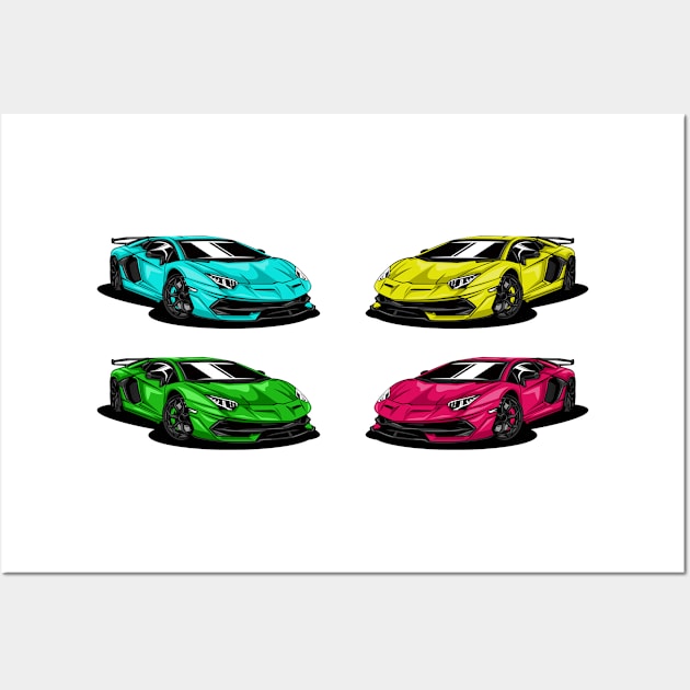 Lamborghini Aventador SVJ Wall Art by Car_Designer